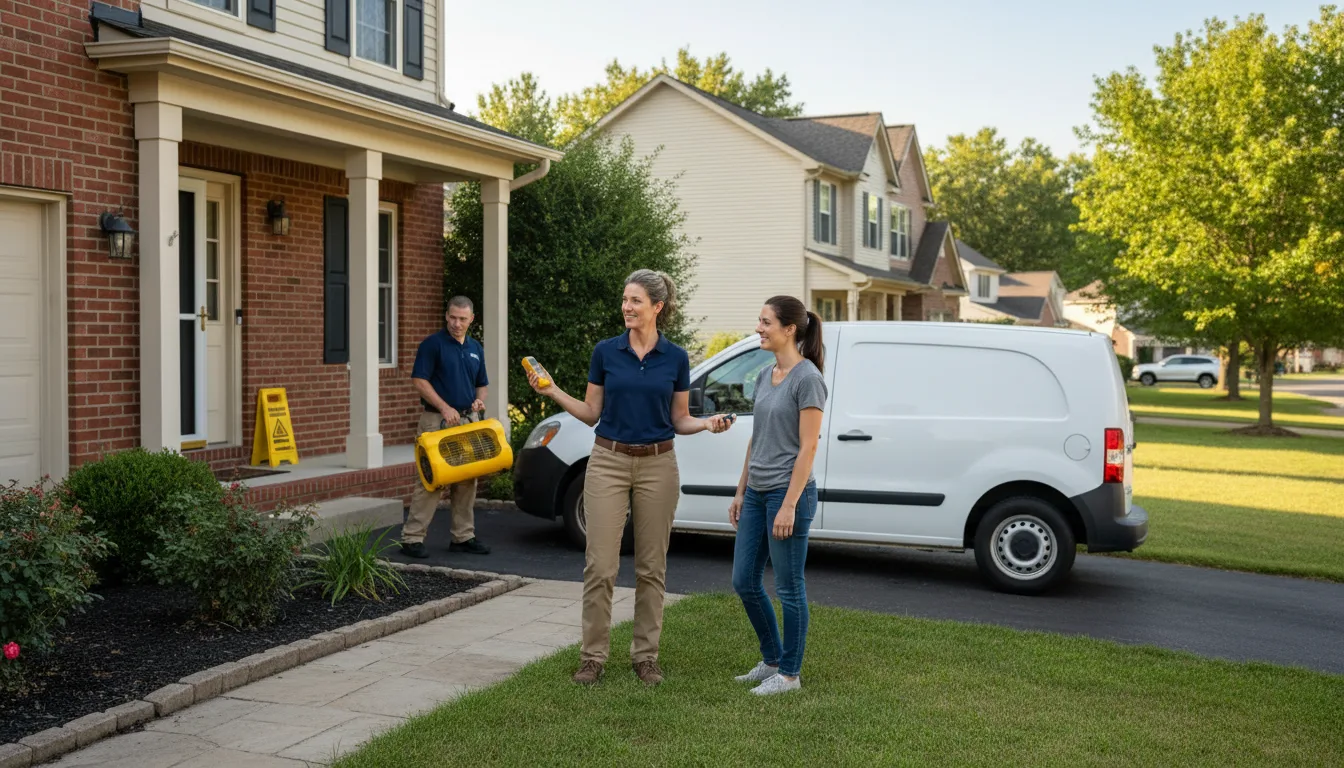 Residential water damage restoration in Herman, NE